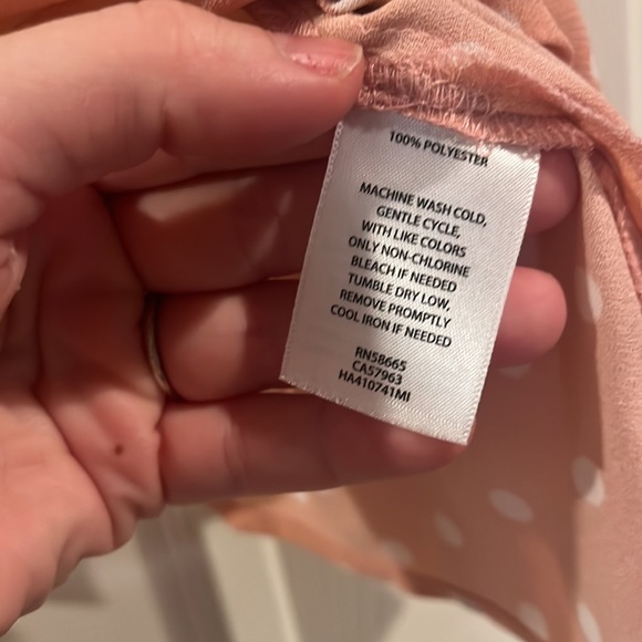 Halogen light pink polka dot tank - Picture 4 of 5